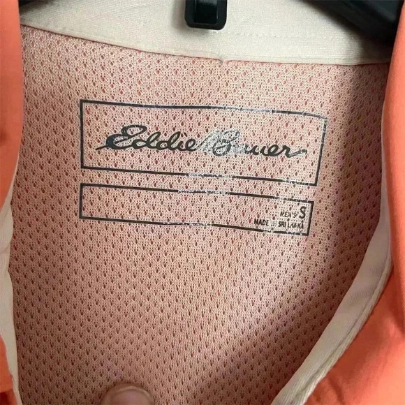 Eddie Bauer Men's Short Sleeve Orange Button-Up Shirt Size S Casual - Picture 5 of 10